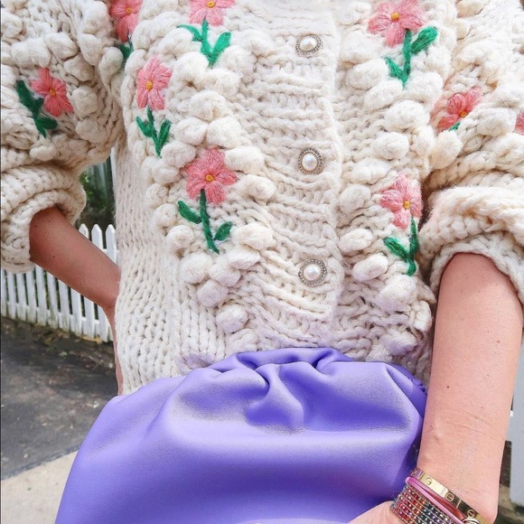 Lily Bean Chunky Floral Sweater 
